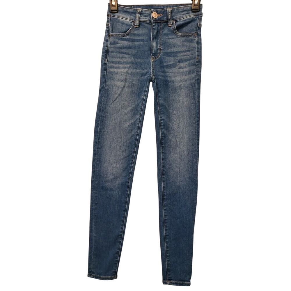 American Eagle Women Size 00 Hi Rise Jegging High Rise Jeans Next Level Stretch